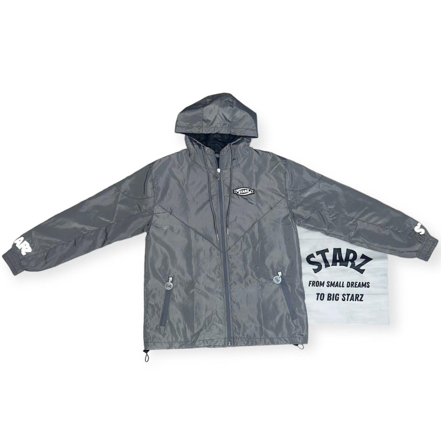 Starz Grey Reflective Windbreaker
