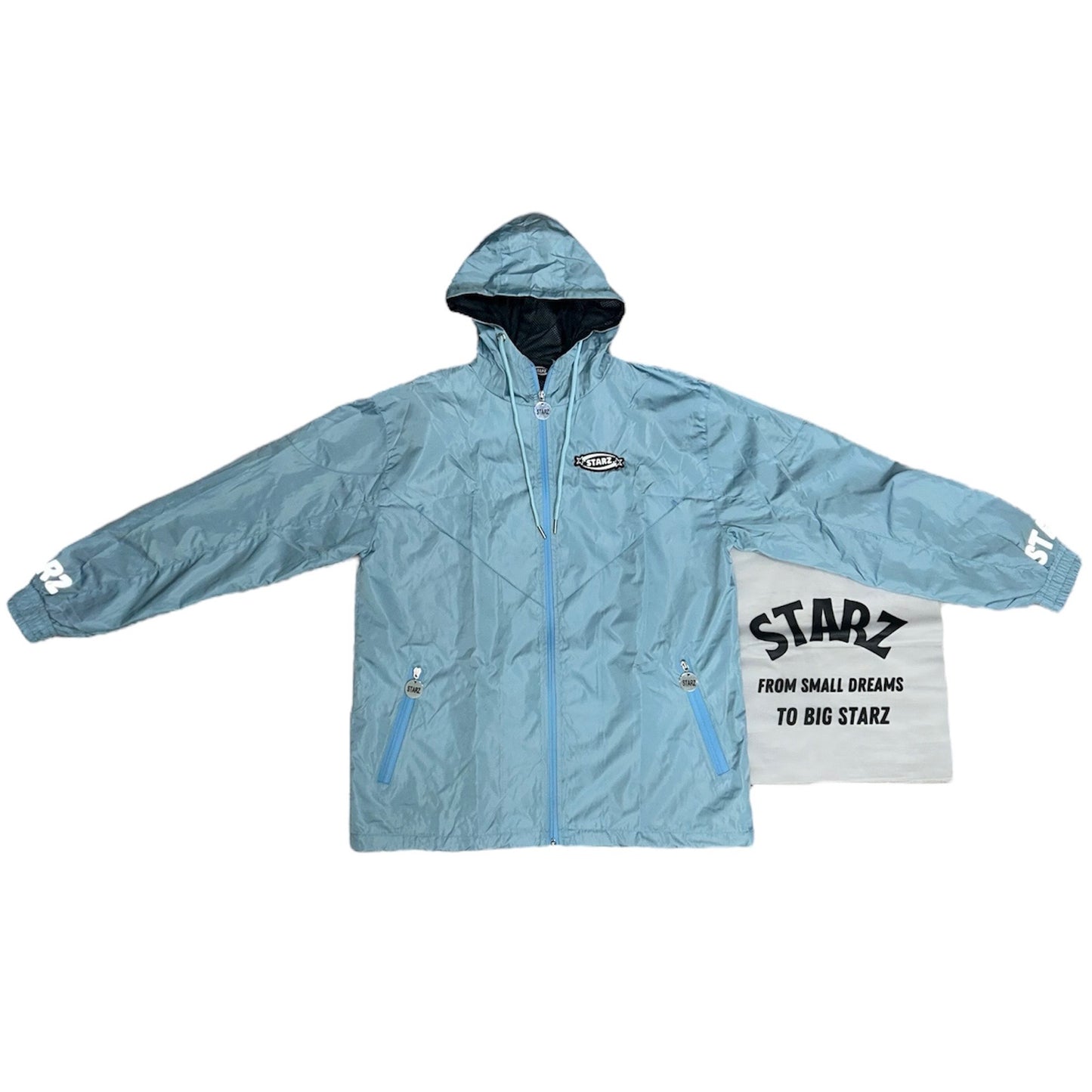 Starz Baby Blue Reflective Windbreaker